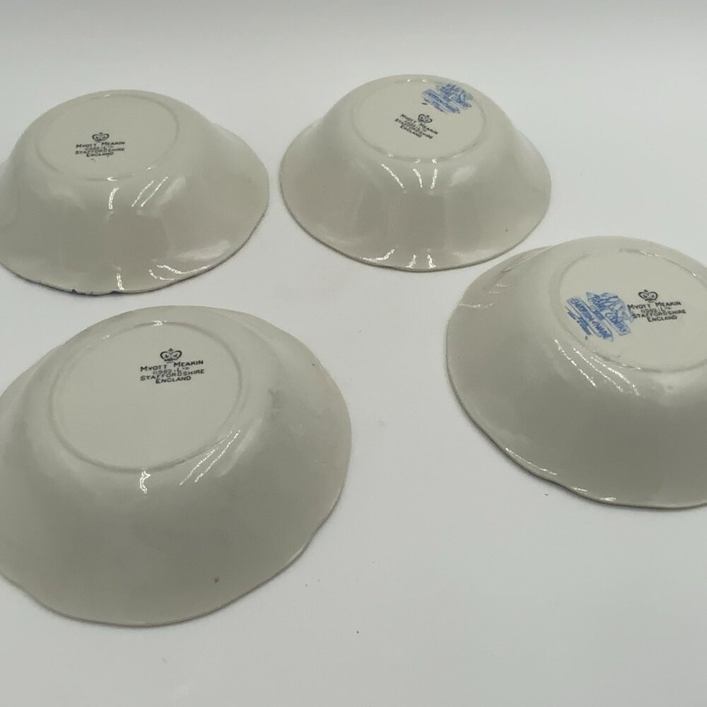 4 Emporium of Maine "Home Country" Myott Meakin Blue and White Bowls 6 1/4" - Picture 8 of 10